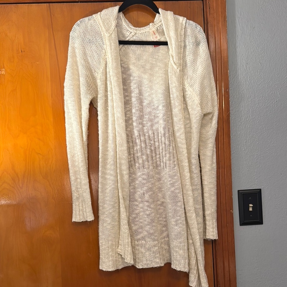Women's Cream Sweater Cardigan